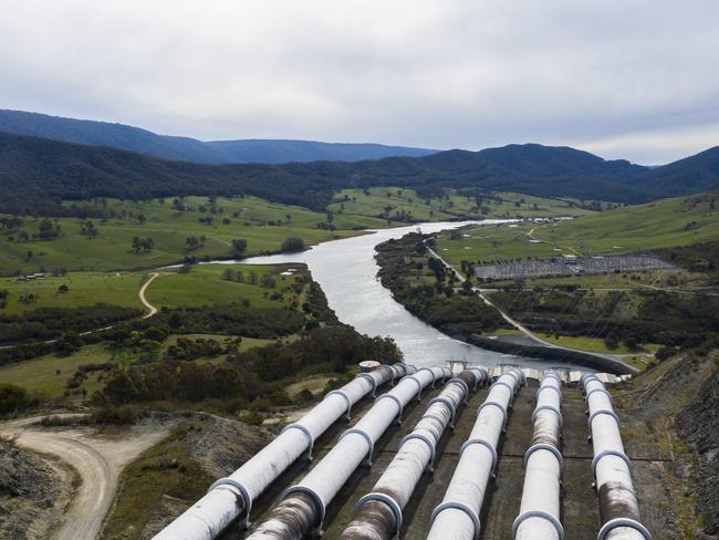 5.6m diameter pipes leading from Talbingo Dam to Tumut 3 power station, the largest power station in the Snowy Hydro Scheme.Photo by Rohan Thomson4 September 2019