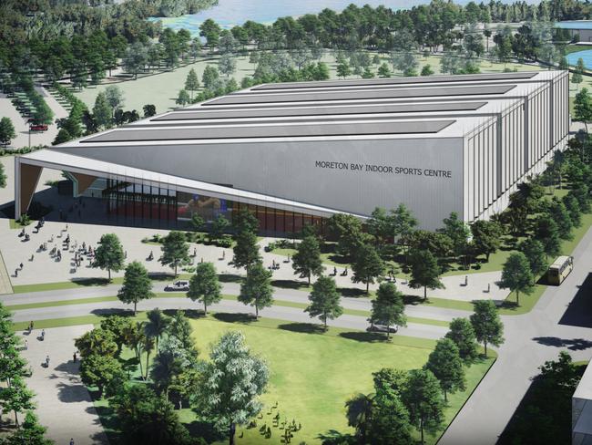 An artist’s impression of Moreton Bay Indoor Sport Centre