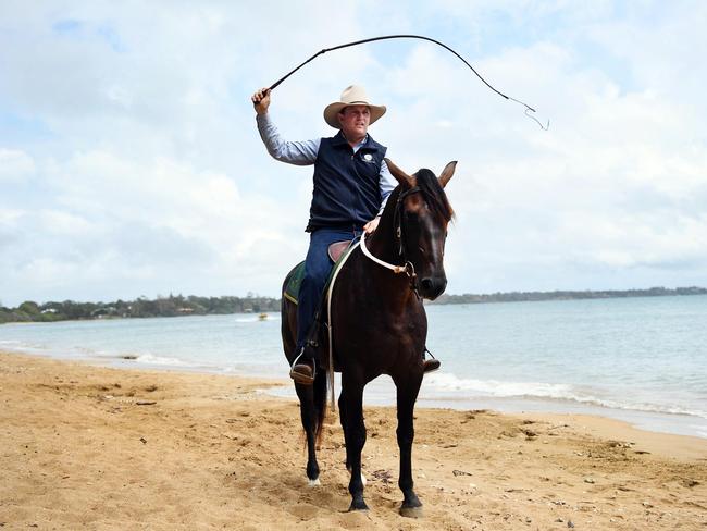 Horseman spectacular - Guy McLean with horse Dreaming of Abbey. Photo: Cody Fox