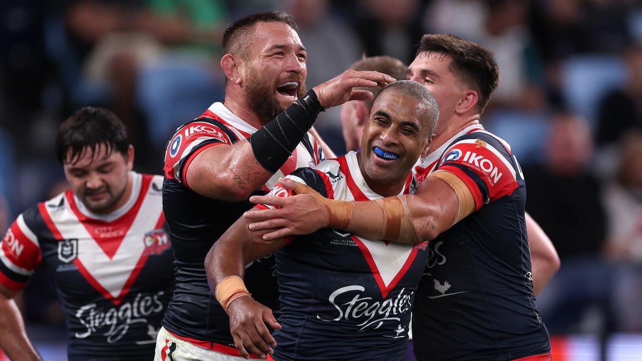 Jaxon Purdue was two years old when Michael Jennings made his NRL debut. (Photo by Cameron Spencer/Getty Images)