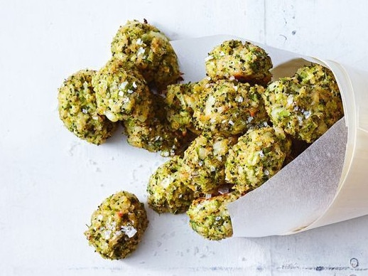 Broccoli quinoa nuggets.