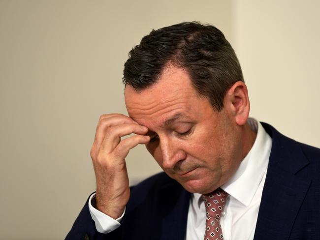 WA Premier Mark McGowan has clamped down on border rules with South Australia. Picture: NCA NewsWire / Sharon Smith