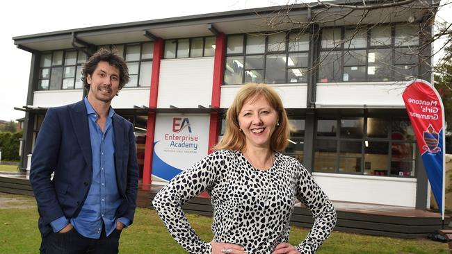 Fran Reddan (right) has departed Mentone Girls Grammar. Picture: Chris Eastman