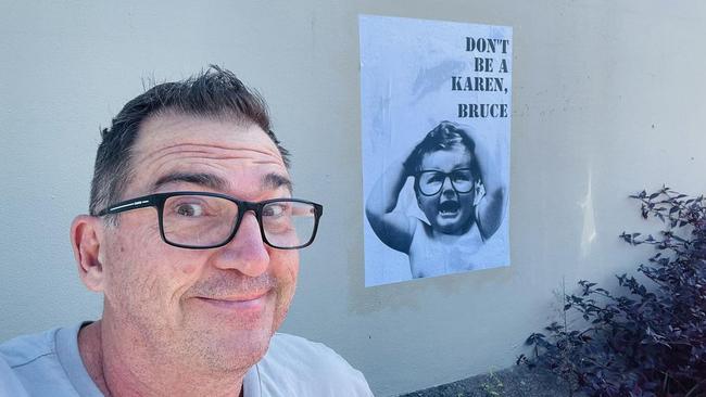 A string of wheat-pasted posters taking aim Glen Hartwig and Bruce Devereaux have left Gympie baffled as to over what they could mean. Who is trying to be Gympie’s Banksy?