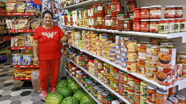 Romanian shopkeeper Aurelia Malta. Picture: Nigel Howard