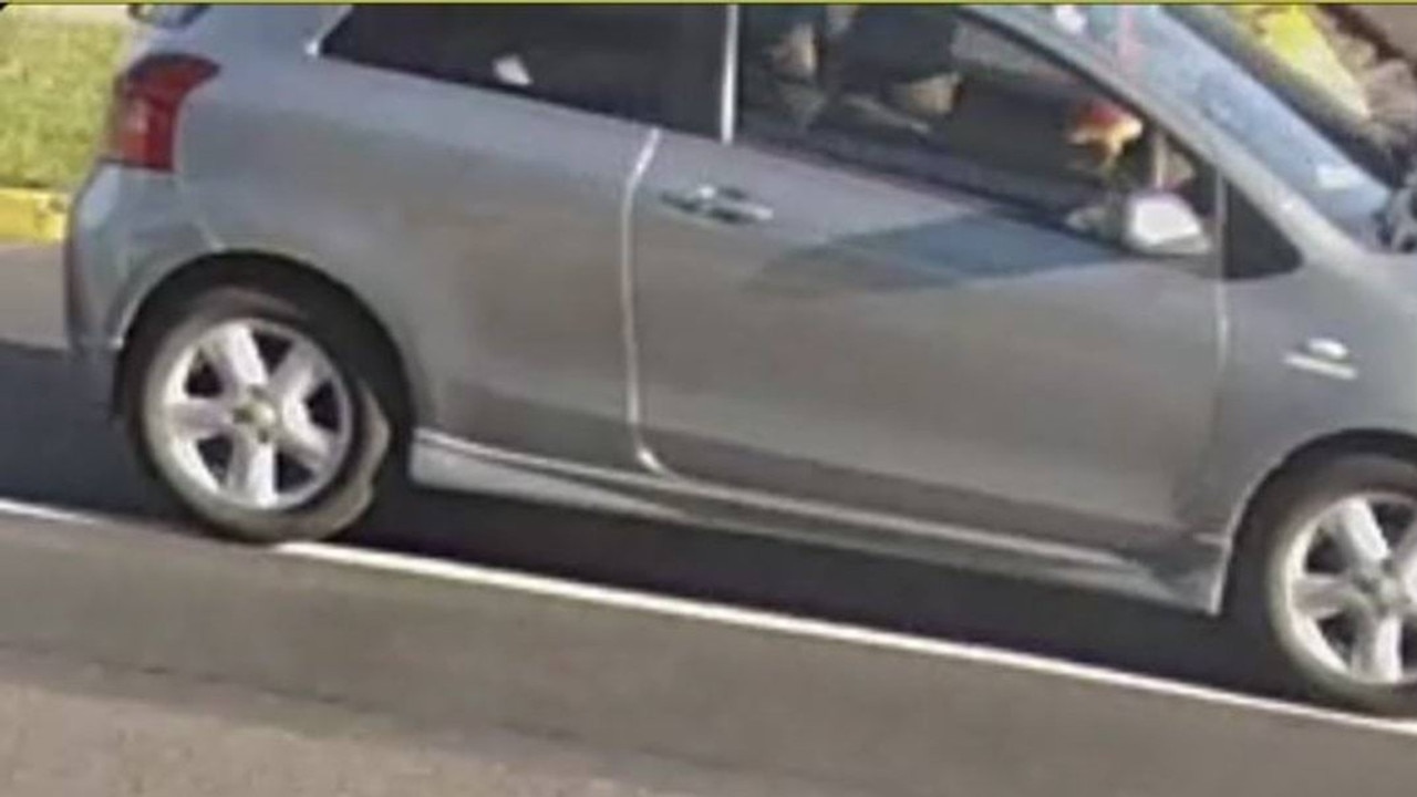 Investigators have released images of a vehicle described as a silver Toyota Yaris that they believe will assist in the investigation. Picture: Police
