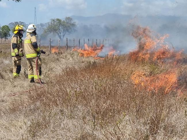 A fire is currently burning at Alton Downs. Picture: Kent Murray.