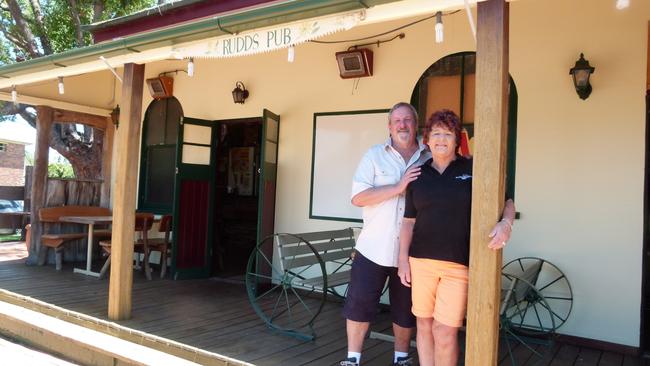 Select location: Sam and Robyn Little run Rudd’s Pub in Nobby, a drinking hole and hommage to author Steele Rudd near Toowoomba in Queensland.