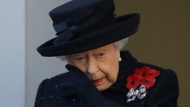 The Queen attending the Remembrance Sunday ceremony in 2019. Picture: Tolga Akmen/AFP)