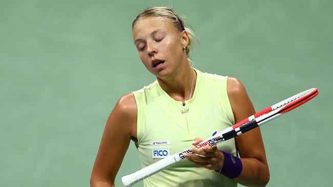 Anett Kontaveit was the last person Serena Williams beat in her career. Photo: Elsa/Getty Images/AFP