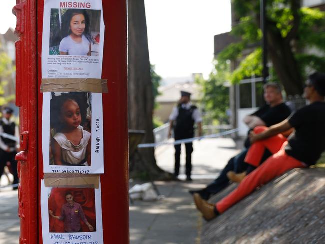 Jessica Urbano, Amava Tuccu and Amal Ahmedin are among the many still missing from a building that was home to 600 people. Picture: Tolga Akmen/AFP