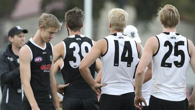 Todd Marshall (left) has returned to footy. Picture SARAH REED