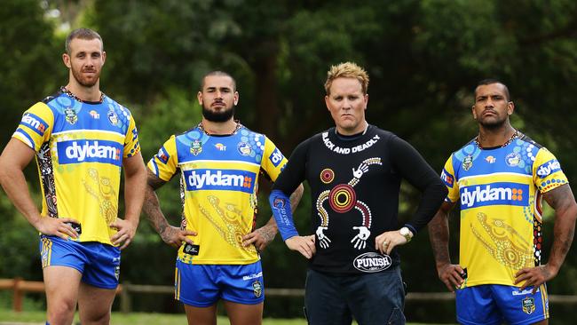 The Eels unveiled their first Indigenous jersey on Tuesday.