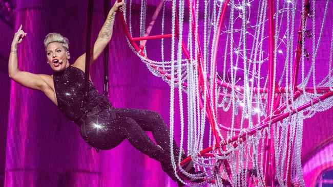 P!nk has already broken more Australian box office records before she arrives to kick off her Summer Carnival tour. Picture: AFP