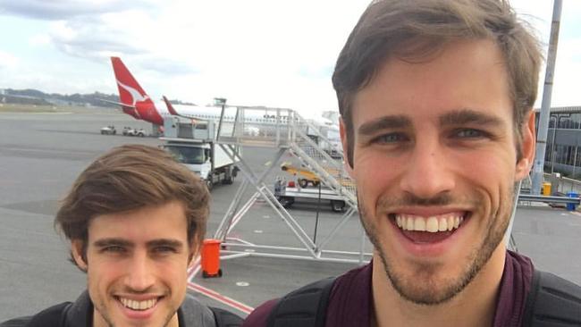 The Stenmark Twins, Zac &amp; Jordan, share a fave photo. Pic: Supplied