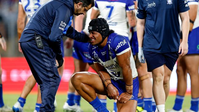 Stephen Crichton has revealed the true extent of the injury he's been playing with. Picture: Brendon Thorne/Getty Images