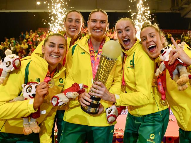 The Diamonds are a leader of women’s sport in Australia Picture: Ashley Vlotman/Gallo Images/Netball World Cup 2023 via Getty Images