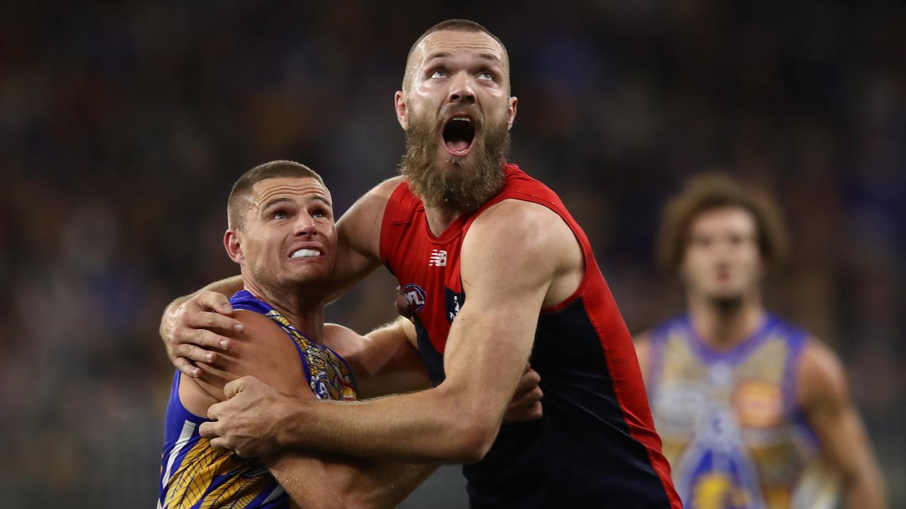 Nathan Vardy was completely monstered by Max Gawn on Friday night.
