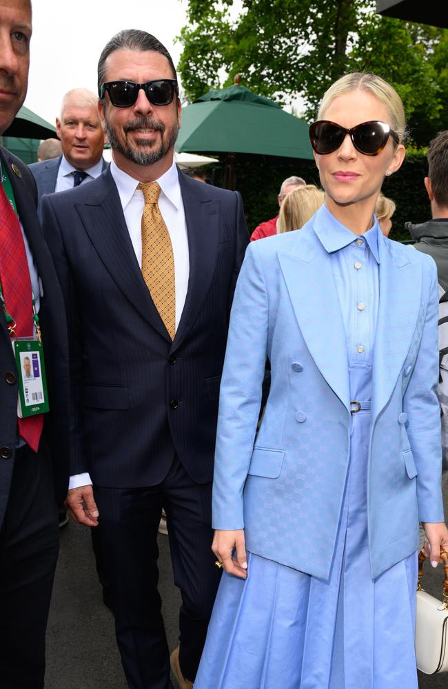 Dave Grohl and Jordyn Blum at Wimbledon. Picture: WireImage