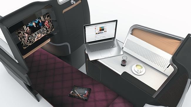 Renovated business cabins on Qantas A330 planes will feature fully-flat beds.