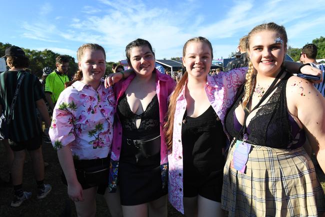 Bass in the Grass 2019, Cori Stringer, Jasmin Hazel, Zoe Curran, Jessica harrison.Pic Katrina Bridgeford.