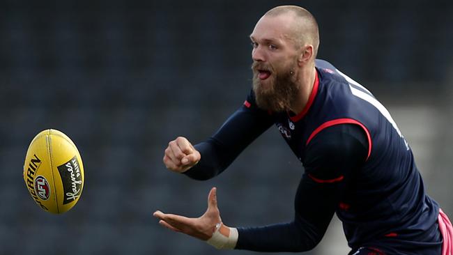 Max Gawn is battling a PCL injury after missing Melbourne’s win over North Melbourne.