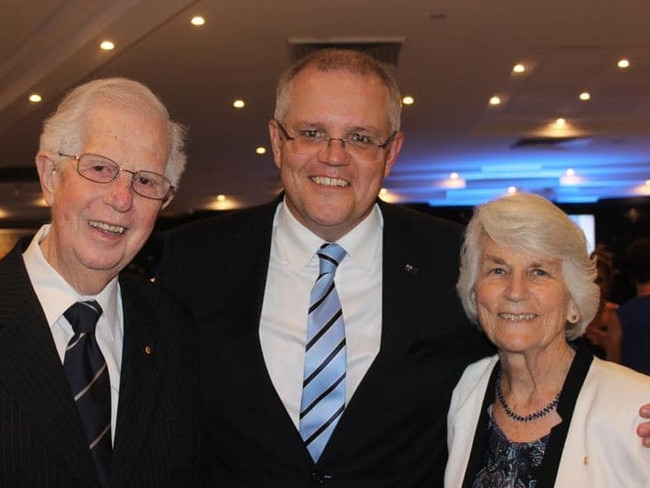 Scott Morrison has announced the death of his 84-year-old father John Morrison. Picture: Facebook/Scott Morrison