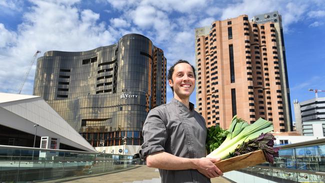 Sol Rooftop’s original head chef Kane Pollard ahead of the restaurant’s launch at the end of 2020. Picture: Keryn Stevens