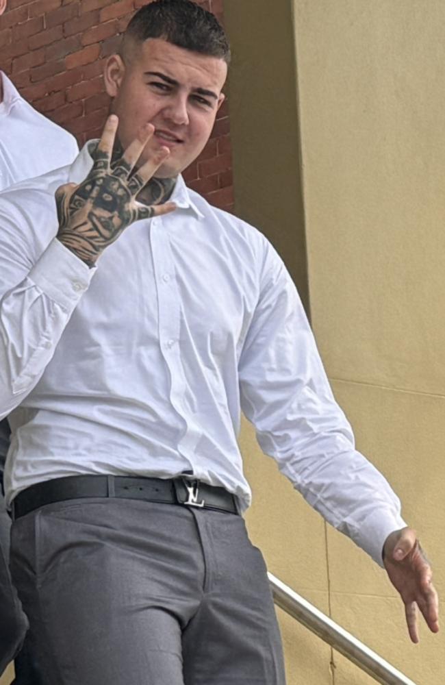 Jack Bradley Cameron pleaded guilty to assault causing bodily harm and threatening violence after he confronted a man he had beef with armed with a knife. Picture: Heidi Petith