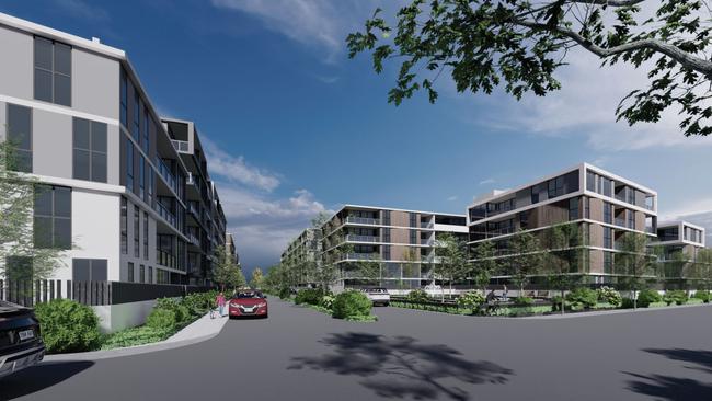 Artist impressions of the proposed $286m residential hub.