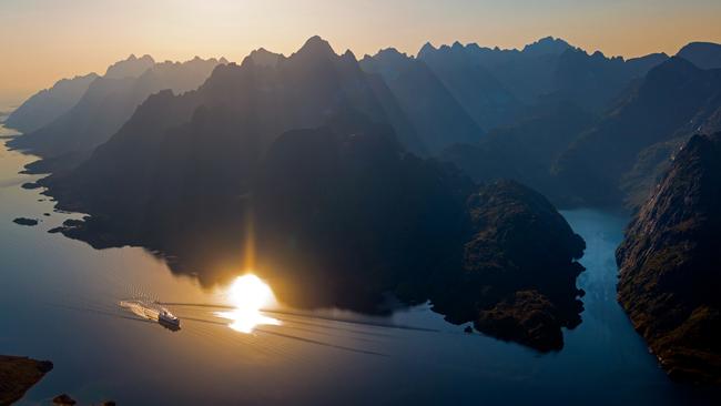 MS Trollfjord in Norway. Picture: Supplied