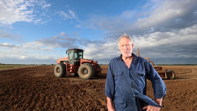 Gerard Ryan, from Echuca South, preparing land for lucerne sowing. Picture: Yuri Kouzmin