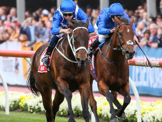 Champion mare Winx takes out the Cox Plate in October. Picture: Getty Images