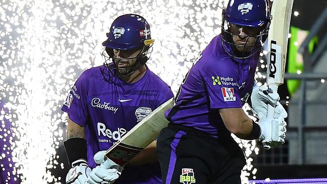 Hurricanes stars Matthew Wade and D'Arcy Short. Picture: Steve Bell/Getty Images