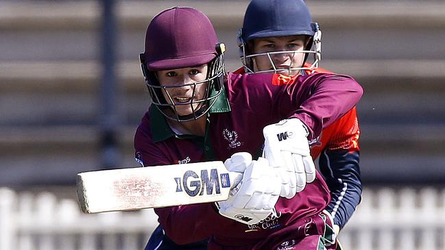 Trystan Kennedy in bat for Gordon. Gordon v Easts. Poidevin Gray Shield U21s Cricket. Round 2. Picture: John Appleyard