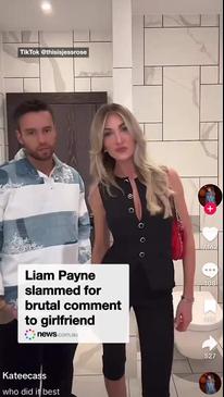 Liam Payne slammed for brutal comment to girlfriend