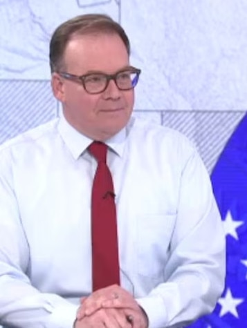 ABC host of the Daily Planet John Barron discussing US politics. Picture: ABC