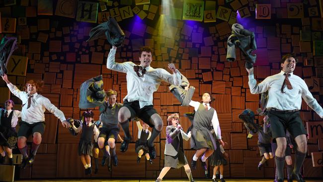 A scene from the current production of Matilda now showing at the Lyric Theatre and based on Roald Dahl’s beloved book. Picture: AAP