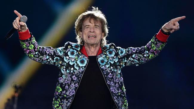 The Rolling Stones' singer Mick Jagger performs during a concert in Paris last year. Picture: AFP