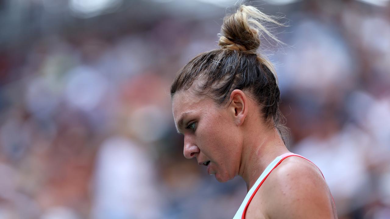 Simona Halep at the 2022 US Open. Picture: Julian Finney
