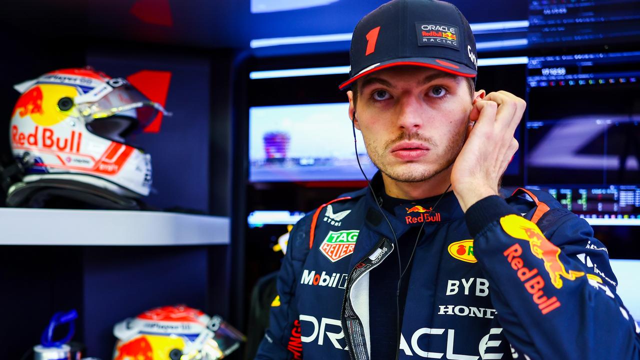 BAHRAIN, BAHRAIN - MARCH 05: Max Verstappen of the Netherlands and Oracle Red Bull Racing prepares to drive in the garage prior to the F1 Grand Prix of Bahrain at Bahrain International Circuit on March 05, 2023 in Bahrain, Bahrain. (Photo by Mark Thompson/Getty Images)