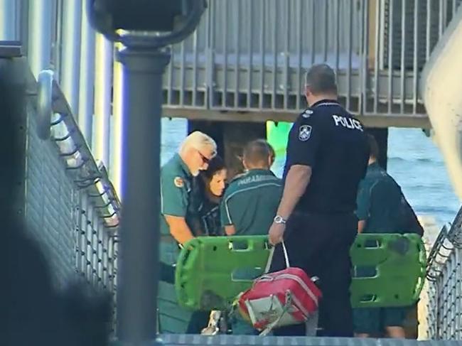 The woman was rushed to hospital in a critical condition. Picture: 9 News.