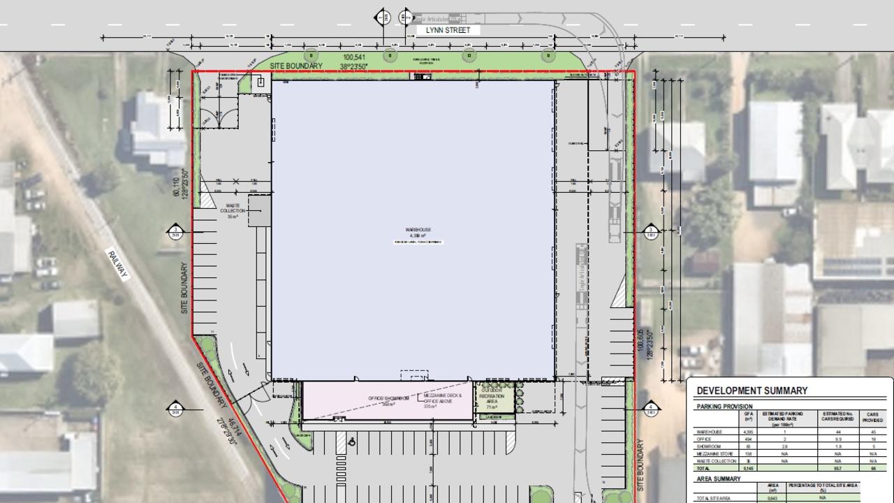 The proposed area for North Queensland custom kitchen and cabinet manufacturer Moduline’s proposed new factory expansion in Ingham. Image: Supplied