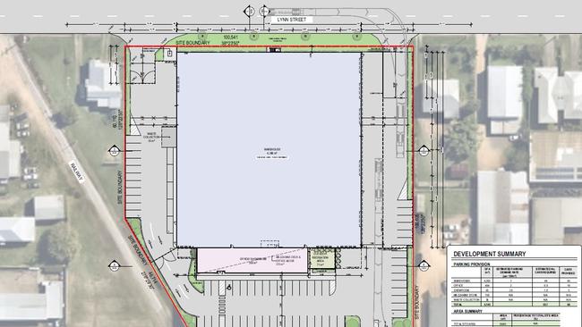 The proposed area for North Queensland custom kitchen and cabinet manufacturer Moduline’s proposed new factory expansion in Ingham. Image: Supplied