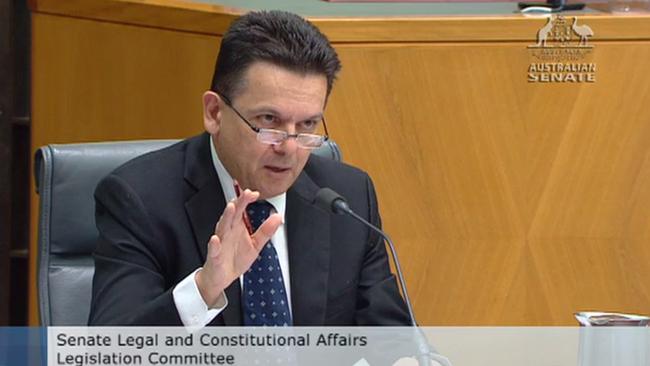 Senator Nick Xenophon put questions about internal investigations into whistleblowers to AFP Commissioner Andrew Colvin in Senate Estimates.