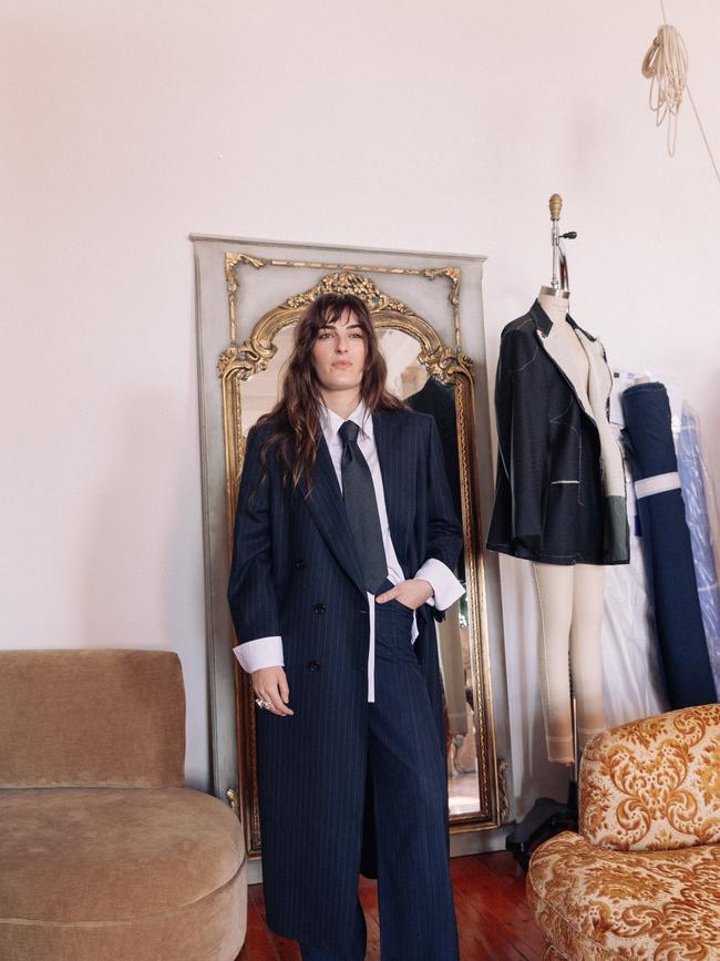 Tailor Emily Nolan thinks of her made-to-measure clothes as akin to armour for women. Picture: Nicole Squelch