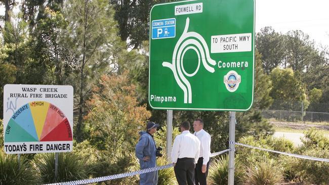 Police at the murder scene. Pic: Donna Cosford 