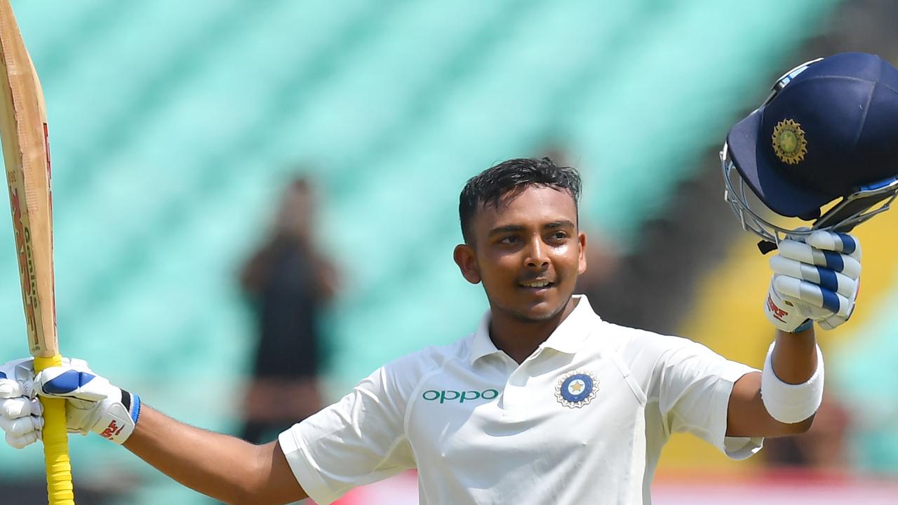 Prithvi Shaw 100 in Test debut against West Indies The Courier Mail