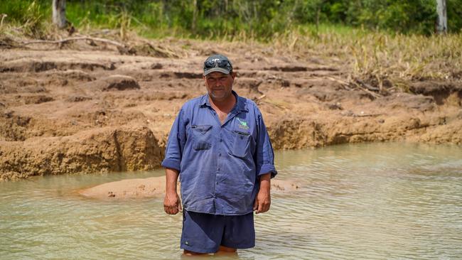 Damage to QCAR Herbert District Committee member Chris Butler's Abergowrie farm