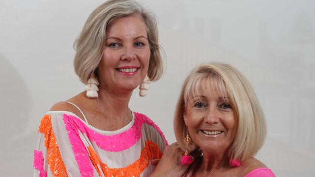 Linda Gowdie with best friend Leanne Norris have been nominated for the Gold Coast Woman of the year Style award. Photo: Glenn Hampson